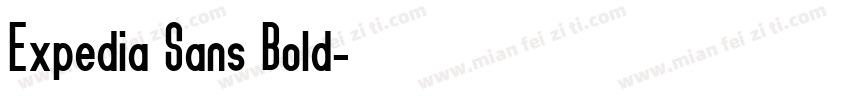 Expedia Sans Bold字体转换